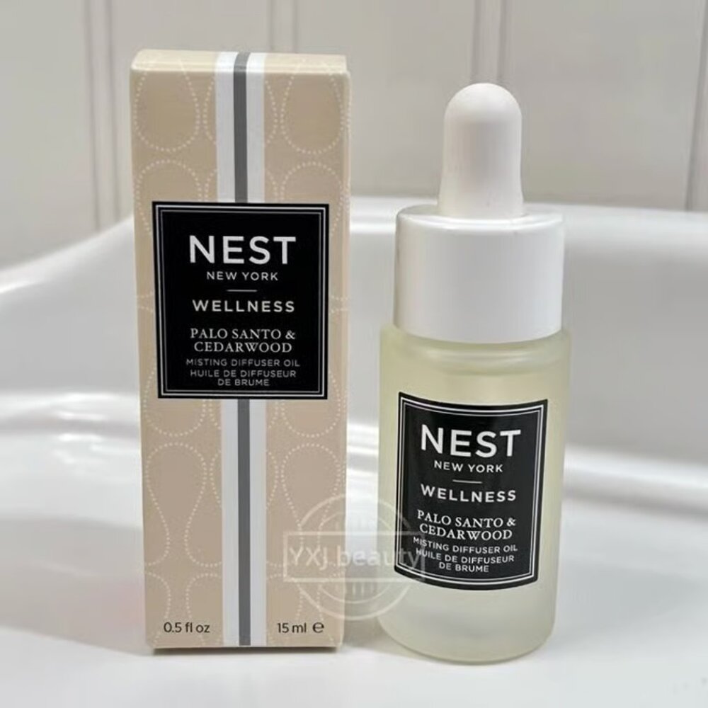 New NEST Misting Diffuser Oil~Palo Santo & Cedarwood~Full Size 15 ml/0.5 oz